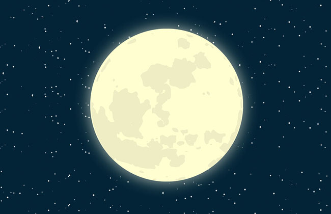 纯CSS3夜晚天空月亮动画特效