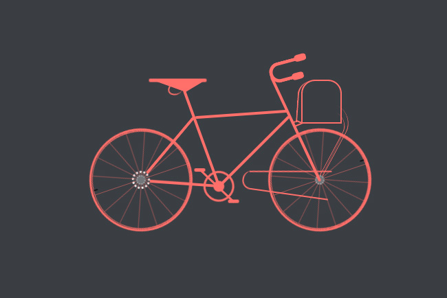 纯CSS3实现自行车动画