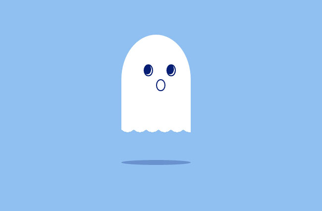 纯CSS3幽灵上下浮动动画特效