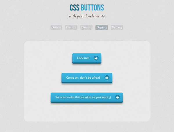 CSS3实现伪对象立体按钮效果