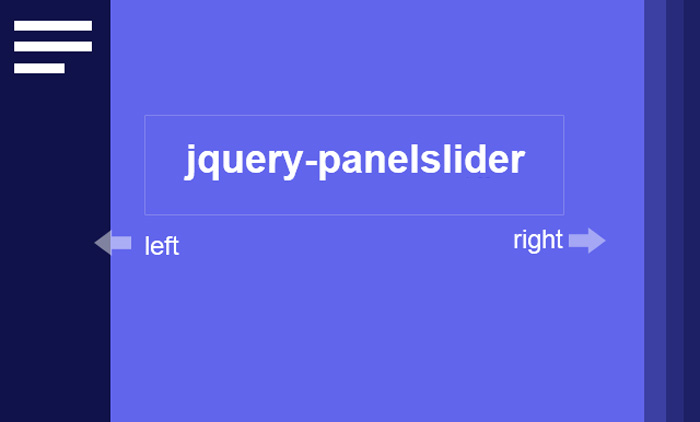 jQuery网页侧边滑动展开导航