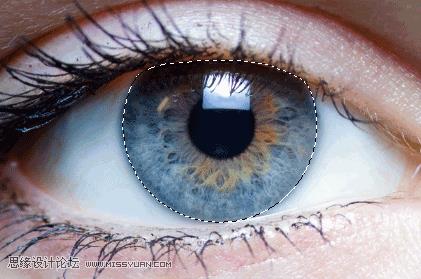眼睛美化，通过PS给人物眼睛制作美瞳效果_
