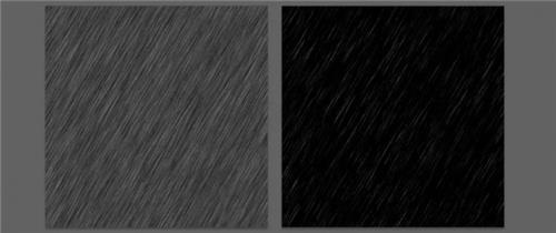 雨景效果，给黑白场景下的图片添加下雨效果_