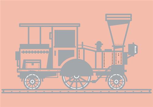 插图制作，用PS制作复古风格的火车插图_