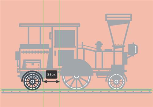 插图制作，用PS制作复古风格的火车插图_
