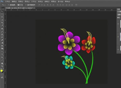 制作花朵，通过PS绘制多彩的花朵_