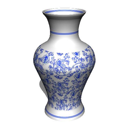 鼠绘瓶子，用PS打造一个3D效果的青花瓷瓶_