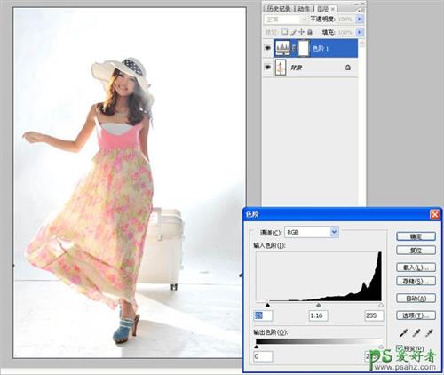 photoshop给花裙子少女写真照调出漂亮的日韩暖色调